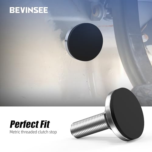 Image of Bevinsee Car Clutch Stop Compatible with BWM 3 Series E46 E30 E36, 5 Series E39, 325i 325xi 330i 328i M3 Z3 Z4, Clutch Pedal Stop, Nylon & Stainless Steel