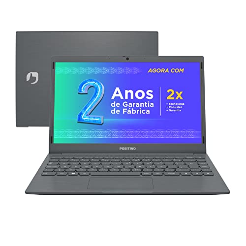 Notebook Positivo Motion C 14 Celeron 4GB 128GB Tela 14.1' Windows 11 com Alexa – 2 ANOS DE GARANTIA, Office 365 e Ring Light