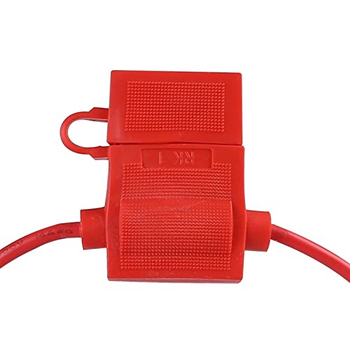 Portafusibles en línea 16AWG MOBYAT con fusibles medianos de coche para protección 6