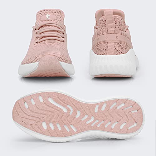 Flysocks Women's Casual Sneaker, A-Meat Pink, 104