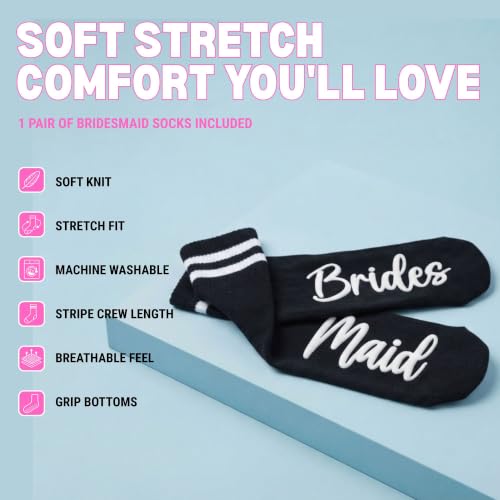 Image of Funky Junque Bride Crew Socks, Bachelorette Wedding Party Gift