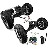 HDaspijh Kit De Conversión De Monopatín De Montaña, Neumáticos De 8 Pulgadas, Motor N63 De 190 Kv, Tracción Total De 2/4 Ruedas para Patineta Todoterreno con Control Remoto con Pantalla LCD 2WD