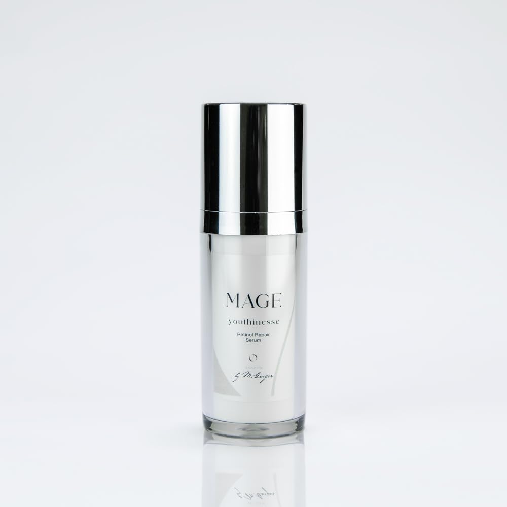 MAGE Sérum réparateur au rétinol - Sérum visage anti-âge avec vitamine A - Soin du visage pour réduire les rides - Pour une peau lisse - Sans parfum - Végétalien - Fabriqué en Allemagne