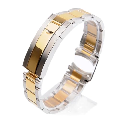 Bracelet compatible avec Rolex en acier noir 21mm - 4