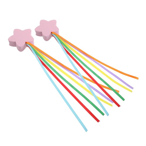 VINTORKY 2pcs Car Antenna Toppers Star Ribbon Vehicle Decoration Fun Auto Ornaments for Daily Use and Travel Easy Installation Antenna Accessories Enhance Signal Reception