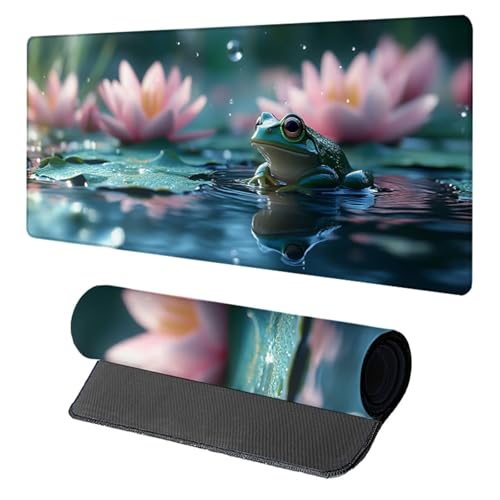 Tapis de souris XXL 1600x800x3mm vert animal et sous main de bureau gamer