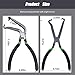 2PCS Electrical Disconnect Pliers for Automotive Repair Fuel Line Disconnect Repair Tool with Long Needle Nose Design Non-Slip Grip for Hose and Electrical Connectors Pliers