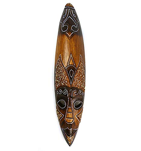 Coco Papaya Masque Africain en bois 50cm. Déco murale africaine.