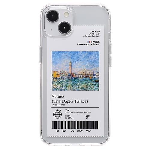 ONLYOU iPhone 16e p P[X 킢 ؍ TPU PC G A[g CXg Doges' Palace Venice sG[ ACtH16e P[X(iPhone 16e Doges' Palace Venice)