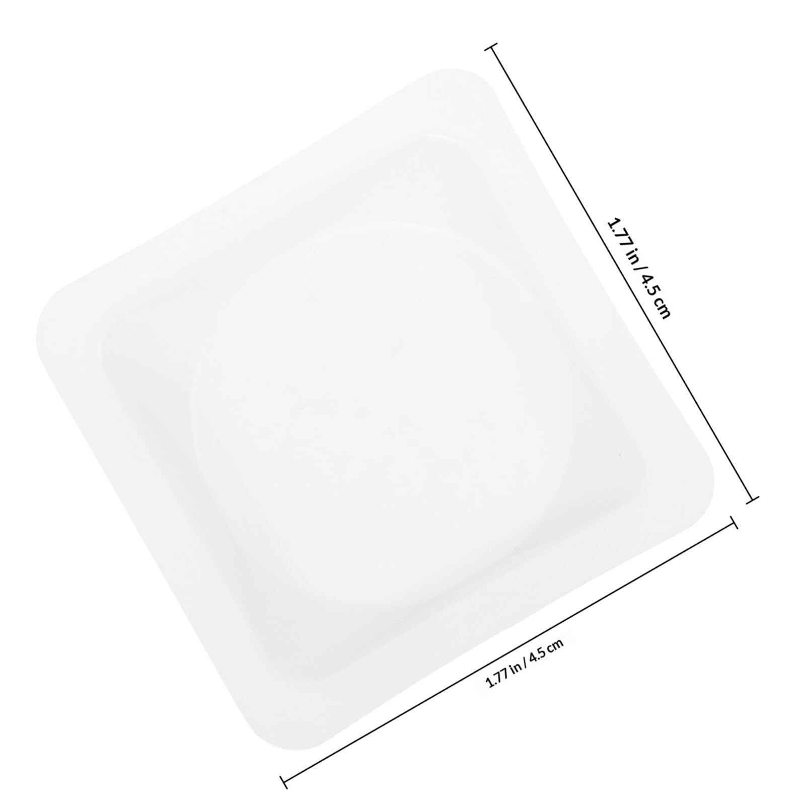 KICHOUSE Wiegeschalen Wägeplatten aus Kunststoff 100 Stück Hantelscheiben 5kg mit Abgeschrägten Kanten Geeignet Präzise und Tragbare für Laborzwecke