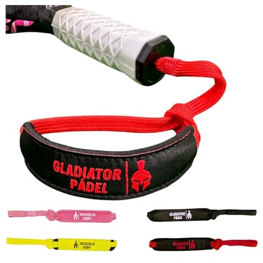 Cuerda Pala Padel GLADIATOR PADEL - Cordón Pala Padel - Cuerda Padel - Correa Pala Padel - Accesorios Padel - Padel Accesorios - Accesorios Padel Hombre y Mujer (Rojo)