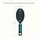 Conair Salon Results Hair Brush, Detangling Hair Brush for Men and Women, For All Hair Types, Metal Bristles and Cushion Base