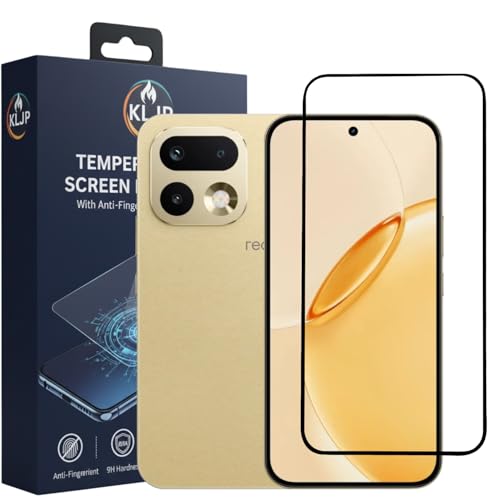 Image of Military-Grade Gorilla Tempered Glass For Realme 16 Pro With Installation Kit (Black) | Edge to Edge Coverage | Pack of 1.