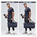 FIORETTO 35L Mens Sports Gym Bag with Wet Pocket & Shoe Compartment,Travel Duffle Bag Overnight Bag with Padded Shoulder Strap, Water-Resistant Sports Holdall for Swimming, Basketball Dark Blue