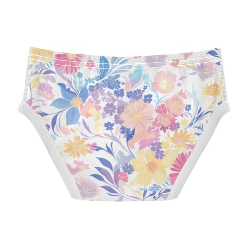 KLL Watercolor Toddler Boys' Cotton Briefs Breathable Children Undies2