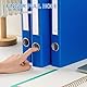 Hotyin Ringbuch mit Klemmbrett, 4 Stück A4 Ringbücher, 45 mm Rücken, 2 D-Ringbuch & Klemmbrett, 2-in-1-Ordner zur Organisation von Dokumenten, Blau