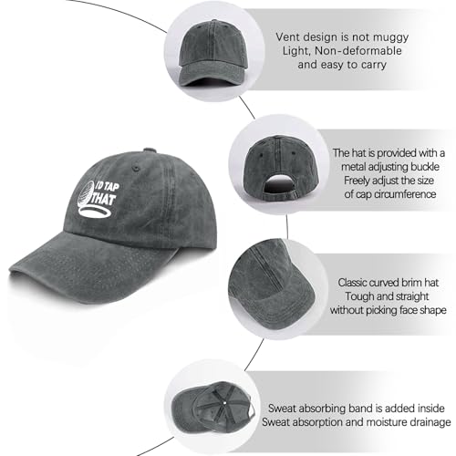 Gorra de golf y running unisex vintage lavado miniatura 6