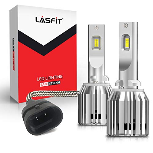 LASFIT 880 881 896 886 LED Fog Light Bulbs, 6000K Cool White 892 893 894 898 899 885 LED Fog Lamp Super Bright 50W New Gen LC Plus Plug and Play, Non-Polarity, Pack of 2