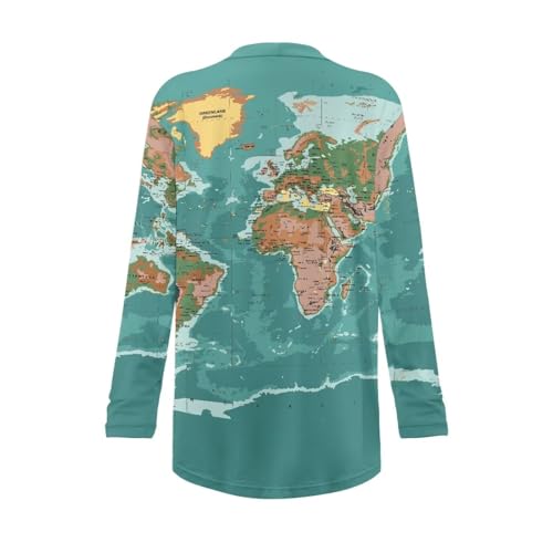 Image of Womens Open Fron Cardigan Sweaters Long Sleeve Tops Daily Coats