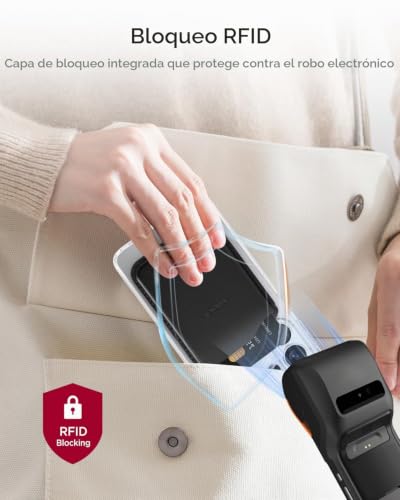 Cartera Magnética Samsung S26 Ultra Tarjetero Viaje Cuero Slim Negro 6