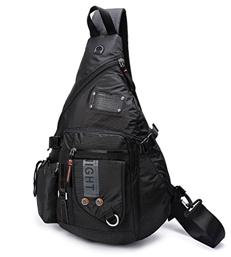 DDDH-Large-Sling-Bags-Crossbody-Backpack-141-Inch-Chest-Daypack-Travel-Bag-Book-Bag-for-MenWomenBlack