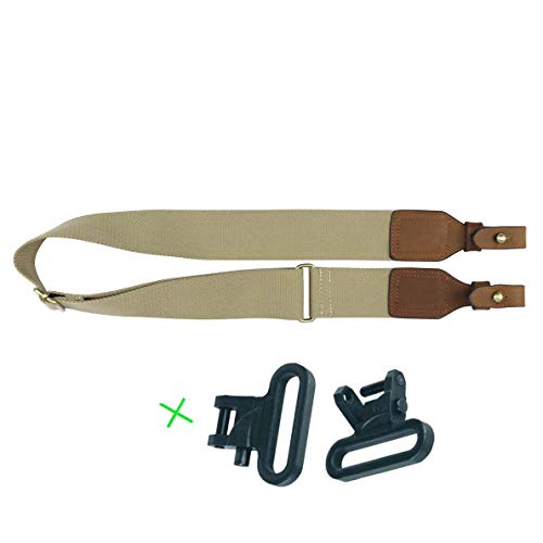 Tactical Hunting Gun Sling Rifle Strap Webbing Leather Quick Release (Green) - Precision hunting