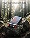 Uukto Power-Bank-Solar-Charger 45800mAh Fast Charging with 3 Built-in Cables LED Flashlight Portable External Battery Pack Compatible with All Smartphone, Tablet, Drone, Camera, etc.