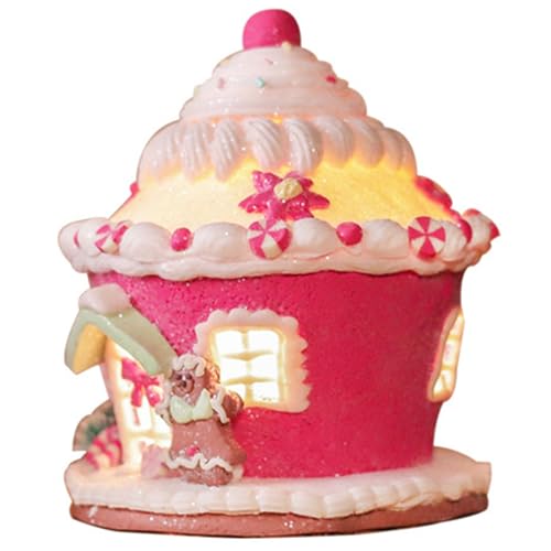 Maison de pain d'épice lumineuse pour décoration de table de Noël - 7