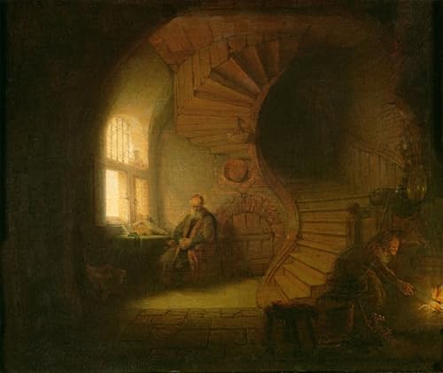Affiches et Gravures Toile Peinture Moderne Décoration Murale Rembrandt 60x90