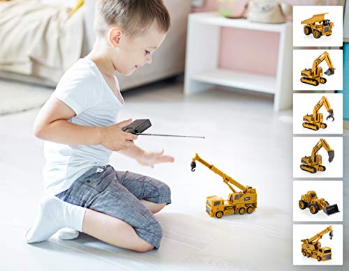 Top Race 4 Channel Mini Remote Control Front Loader Bulldozer 1:64 Scale, Mini Construction Toys Series (Tr-013) #TOP4