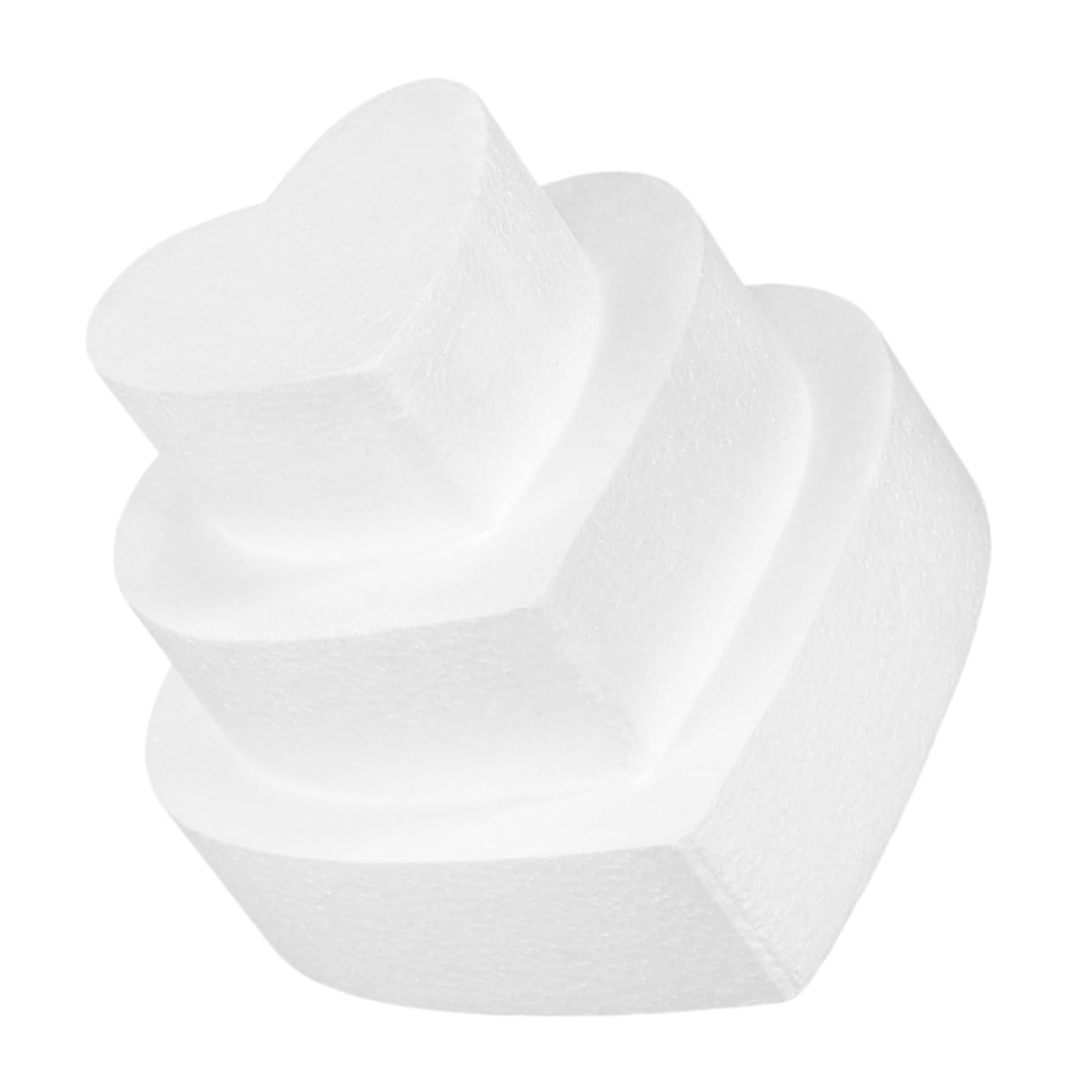 3 Pièces Moule à Gâteau Mousse Blanc Forme de Cœur pour Décoration de Gâteaux Pratique de Pâtisserie pour Saint Valentin et Mariage