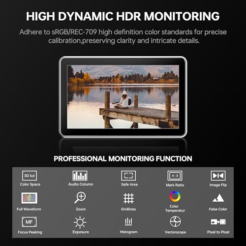 Image of VILTROX DC-X2 SDI Camera Monitor Kit, 6 Inch Touchscreen 4K HDMI Monitor, Rig Cage
