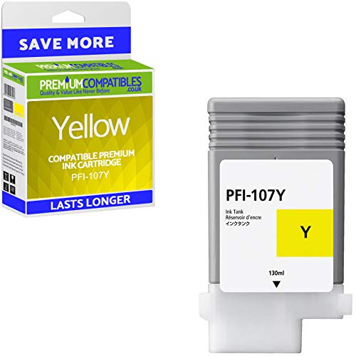 PremiumCompatibles Cartouche d'encre compatible PFI-107Y Jaune 6708B001AA