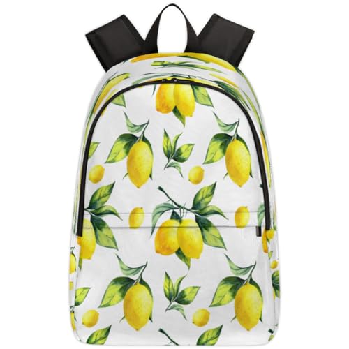 Sac à dos d'学校 de voyage 17,4 L motif citron pour ranger vos affaires sans effort