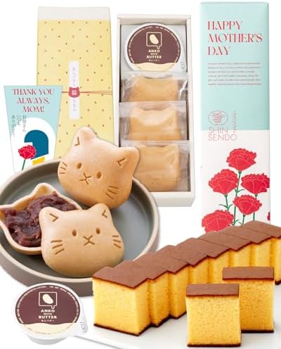 （10:00時点） 長崎心泉堂 母の日 スイーツ 和菓子 お菓子 焼き菓子 カステラ 詰め合わせ ギフト 贈り物 餡 バター最中 ねこ MD8G