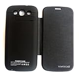 Generic 3200mah Mobile Portable Power Bank External Battery Emergency Charger Pu Leathe Stand Flip Case Cover (Black)