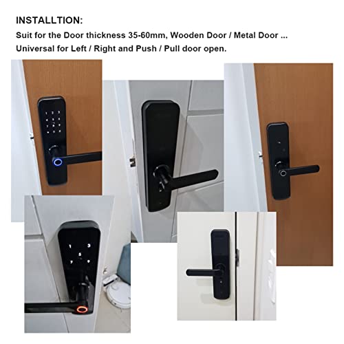 Serrure empreinte digitale WiFi connectée application mot de passe X7