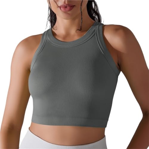 Débardeur de sport femme avec bonnet semi-fixe pour yoga et fitness