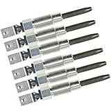 Diesel Glow Plug Replacement E5TZ-12A342-A, E3TZ-12A342A, E5TZ-12A342B 6 PCS for Chevrolet