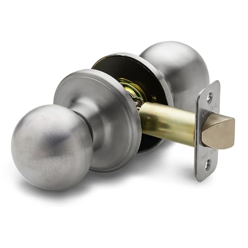 Copper Creek BK2050SS Ball Door Knob Storeroom Function 1 Pack Satin Stainless