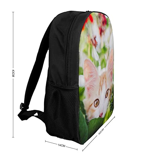 Sac à dos chat 3D imperméable et résistant pour les voyages