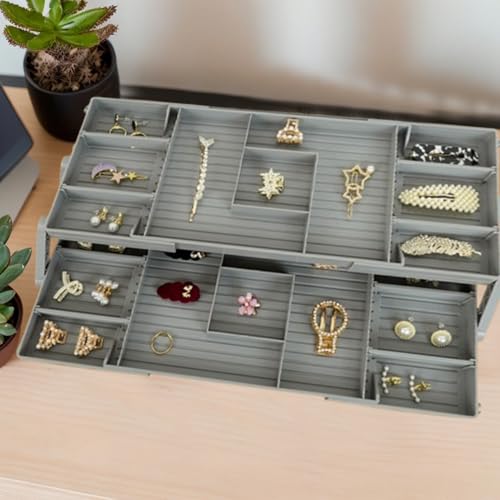 Organizador expandible de mesa: cajón inteligente de niveles para tus cosméticos y joyería diaria 4