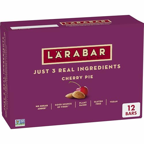 Larabar Cherry Pie barres végétaliennes fruits noix sans gluten collation saine 12ct