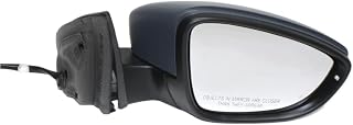 Manual Mirror for VW for Passat CC 2009-2010 Heated with Memory Right Side without Auto-Dimming in-Housing-Built in Signal Light Paintable 3C8857508BB9B9