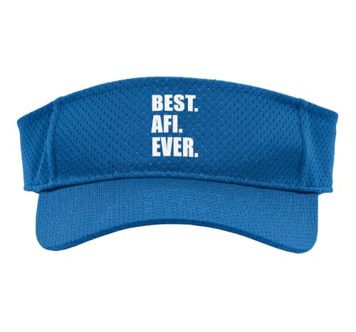 Best AFI Ever Icelandic Nordic Grandfather Sport Sun Visor, Adult, One Size, Royal Blue
