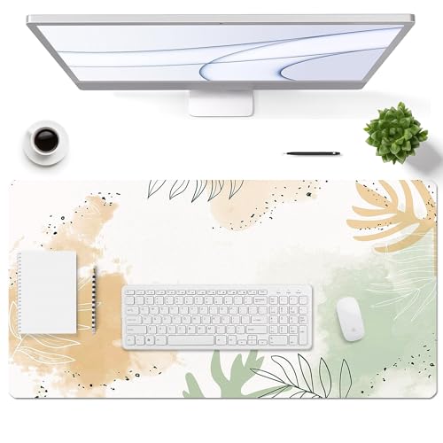 Tapis de souris de jeu en cuir synthétique chic pour un bureau élégant
