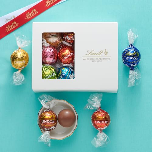 【Lindt公式】リンツ Lindt チョコレート リンドール ミニテイスティングセット ピック&ミックス クリスマス 10個入 推し活 ギフト 手提げ袋付き ショッピングバッグS付