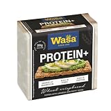 Protein+ Fette Croccanti, Cracker Ricchi di Proteine con Farina Integrale di Frumento, Semi di Lino e Semi di Papavero, Croccanti e Ricche di Fibre per wasa 200g