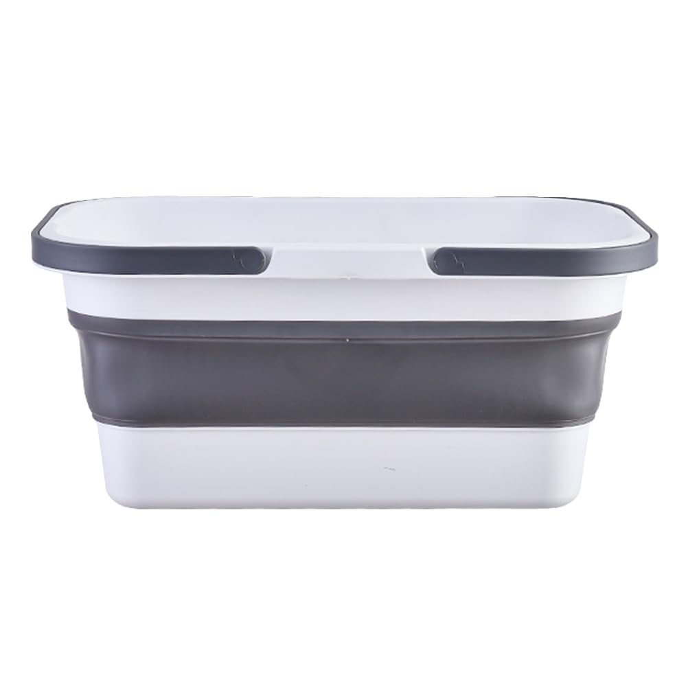 Seau à serpillière 15l pliable en plastique robuste avec poignée ergonomique pour ménage