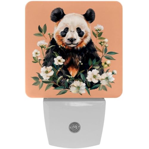 Lámpara de Noche LED Panda Flowers con Sensor para Niños miniatura 1